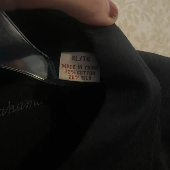 Tommy Bahama cotton & silk men’s XL button down with pocket and design. - Picture 5 of 9